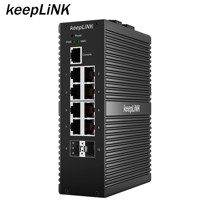 Высокопроизводительный управляемый 8 гигабитный POE + с 2 GE SFP Промышленный Коммутатор
