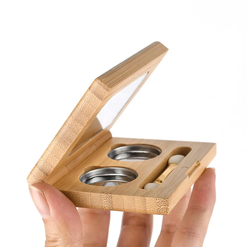 1 color 2color 3color 4color 9-Color Bamboo Eyeshadow Palette with Aluminum Collar Multi-Color Makeup Cosmetic