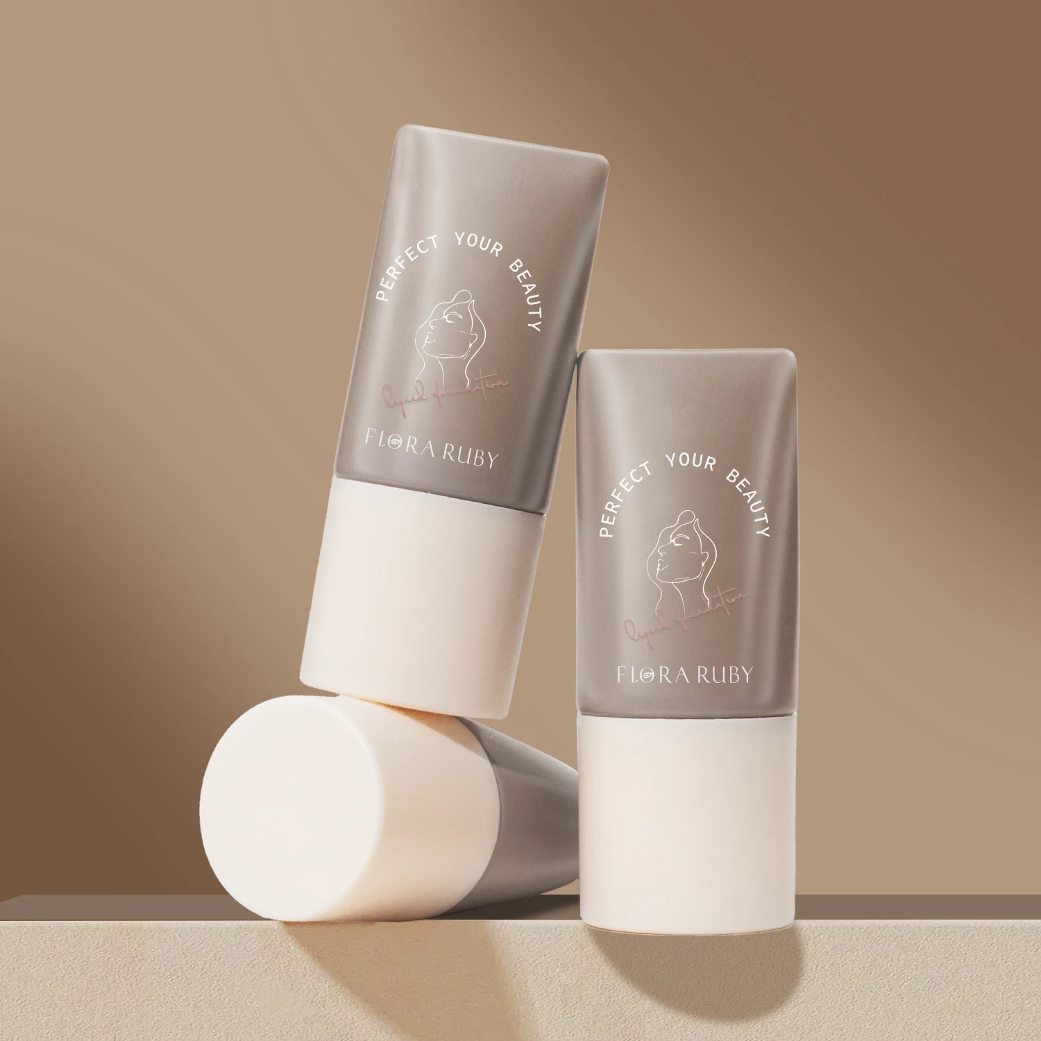 Custom private label makeup oil control matte longwear liquid foundation high quality waterproof full coverage base cosmetics