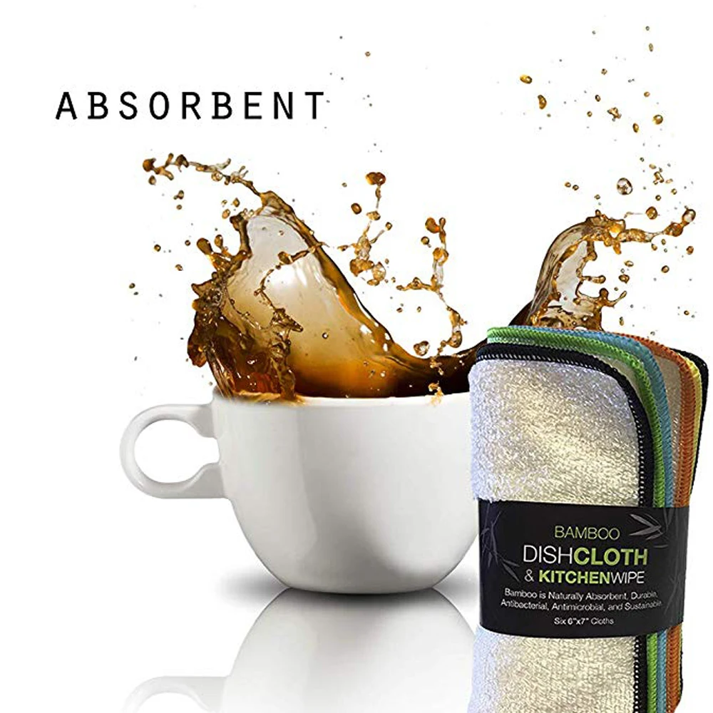 
Factory Wholesale Bamboo Dish towel Kitchen Wipe bamboo fiber kitchen towel 