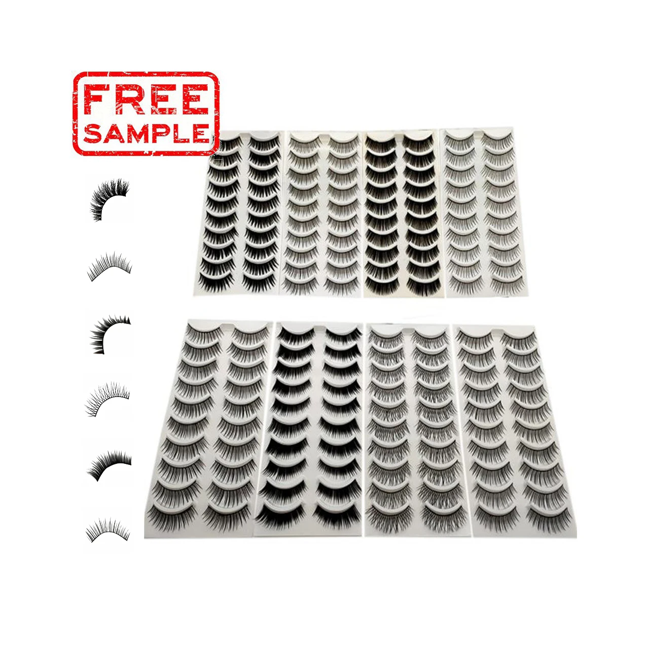 
FREE SAMPLE private label false eyelashes magnetic eyelashes applicator 5d mink lashes 25mm eyelashes 