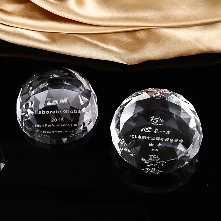 
k9 blank dome wedding favors crystal paperweight 