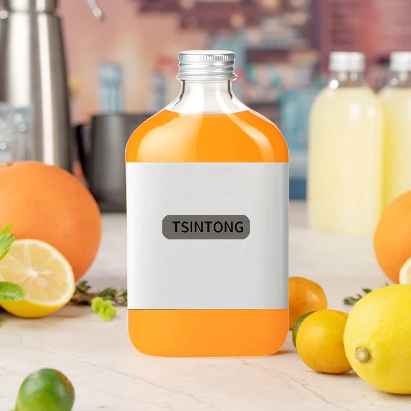 100ml Mini Small Sample Square shape Alcohol Juice Drinks Glass Wine Liquor Bottle with Screw Aluminum Cap