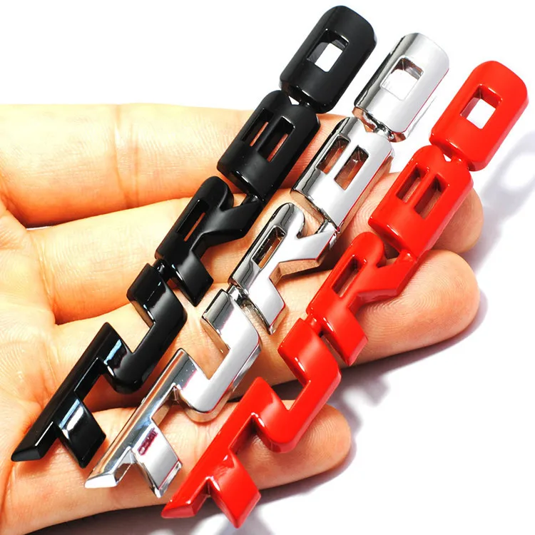 3D Emblem Car Sticker Metal Chrome Badges Sticker for Universal Car Vehicle, Truck, Motorcycle, RV, Scooter, SUV, Door