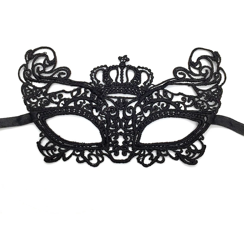 Hot Sale Halloween Masquerade Costume Ball Fancy Dress Masks Sexy Lady Girl Party Black Eye Lace Face Mask