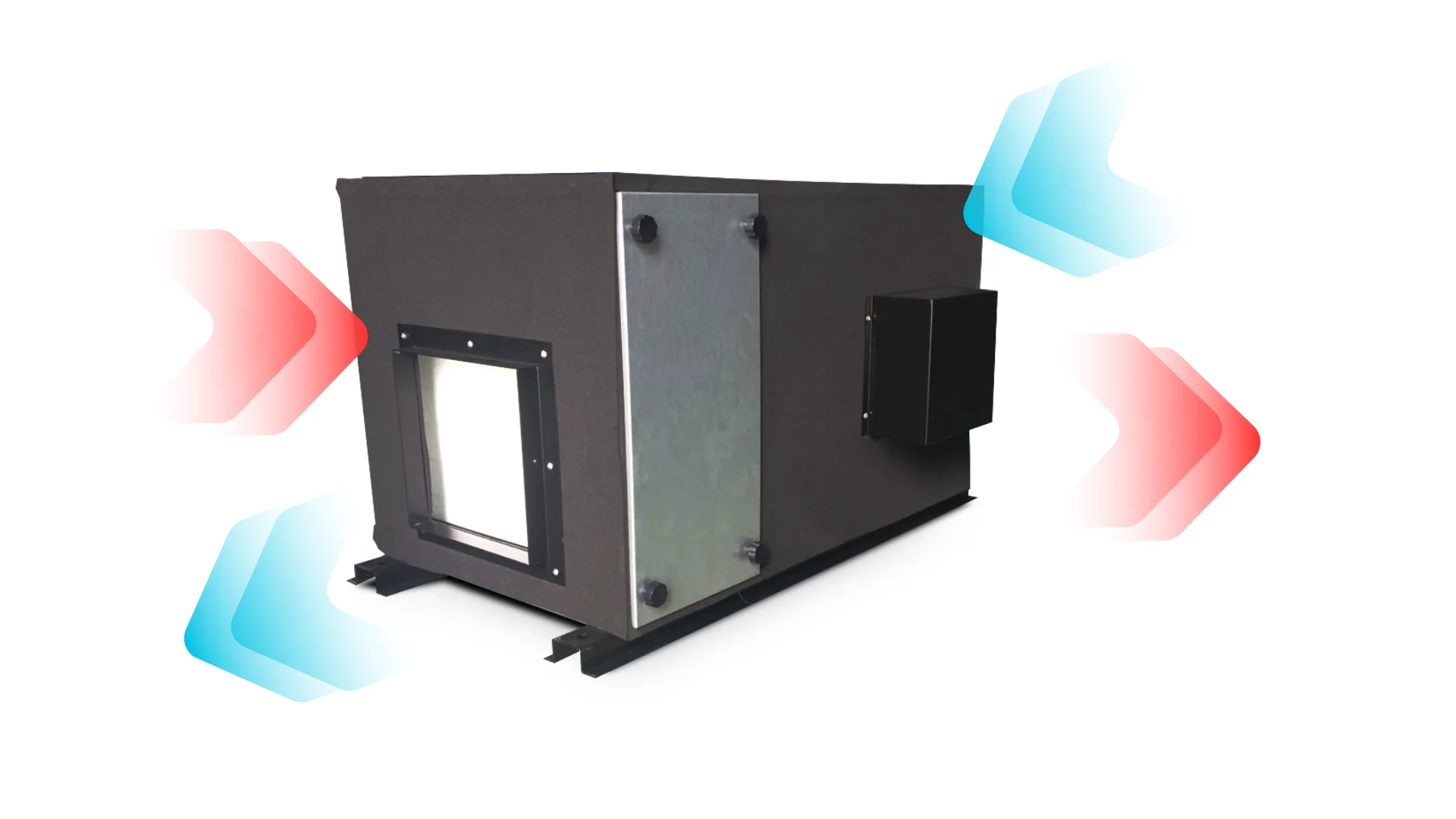 High Efficiency 2000 Airflow air Exchanger Heat Recovery air to air Cross Flow Heat Exchanger ERV Recovery Ventilation