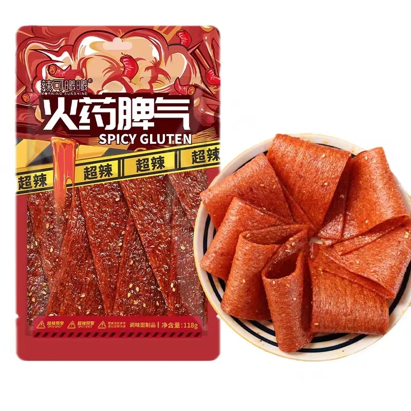 Мгновенные горячие пряные полоски глютен пряный китайский Latiao закуска