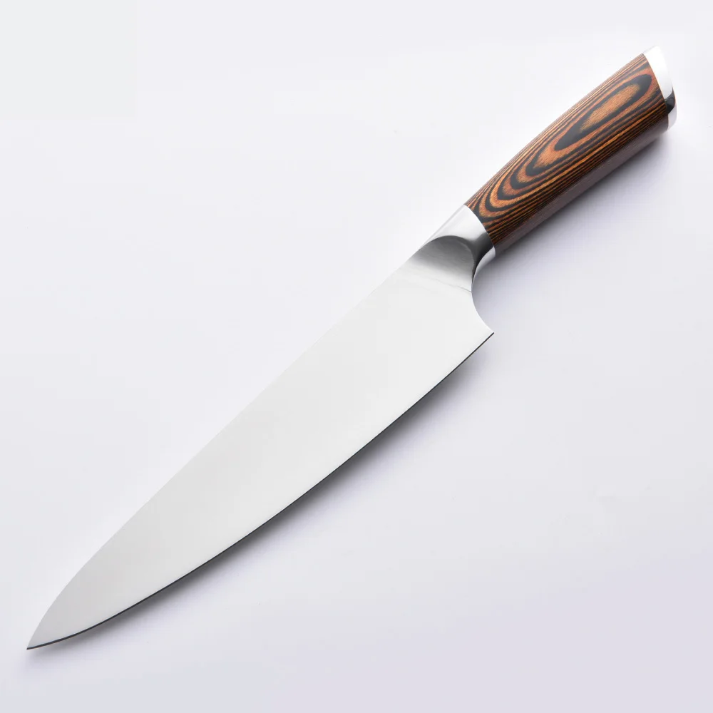 RUITAI Amazon premium sharp 5Cr15MoV pakkawood handle 8 inch FBA in stock chefs knife with gift box