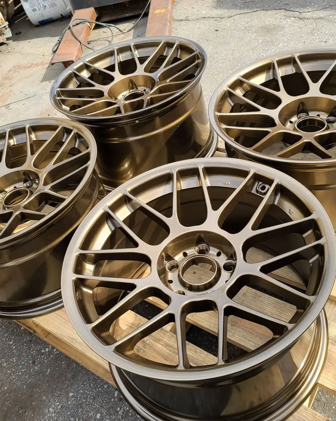 Brown powder coating paint