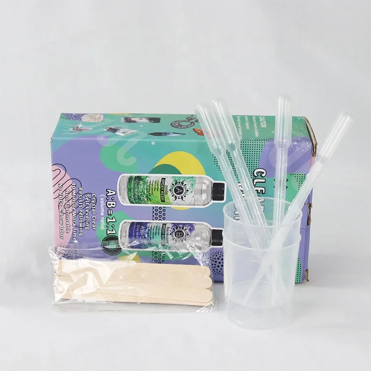 Hot Sale Epoxy Resin Glitter Phenolic Paint Art Pigment Powder Clear Floor Casting Price 1:1 AB Epoxy Glue Kit