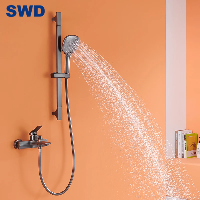 Bathroom Accessories Luxury Hotel Rainfall Shower Set Rainparty Sanitary Ware With Mixer Diverter Cold And Hot Water