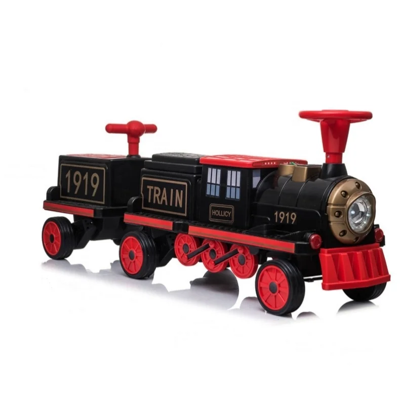 Vintage Design High Quality Baby Toy Train with Carriage Funny Ride On Car Suitable for Kids 1-6 Years Old Train for Children