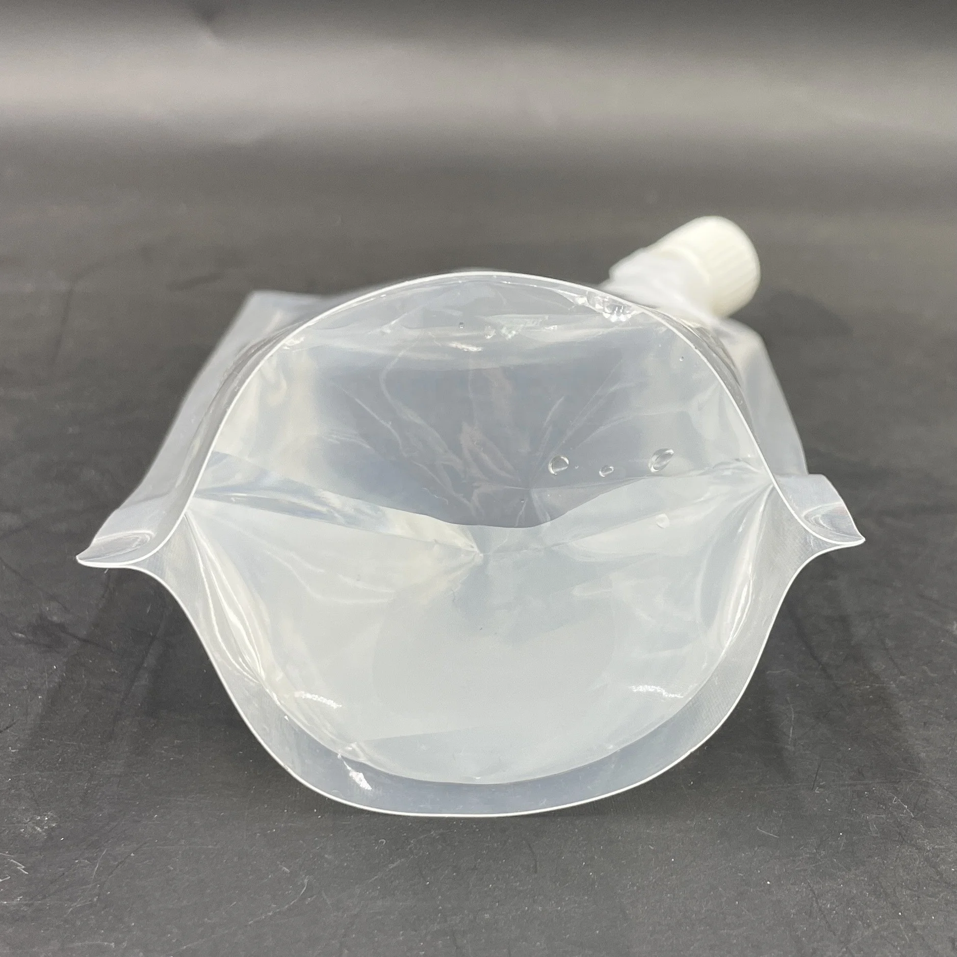 OEM HQ PACK 500mL Custom Portable Transparent Spout Pouch Bag for Liquid Water