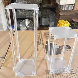 Wedding Centerpieces Acrylic Vases square Geometric Tall Flower Stand for Party Table Decorations