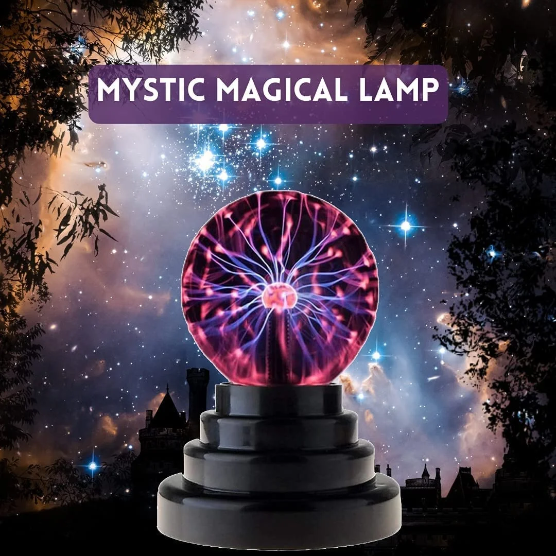 3 inch Plasma Ball Lamp Touch Sensitive Novelty Nebula Sphere Globe Magical Orb Toy Gift for Kids