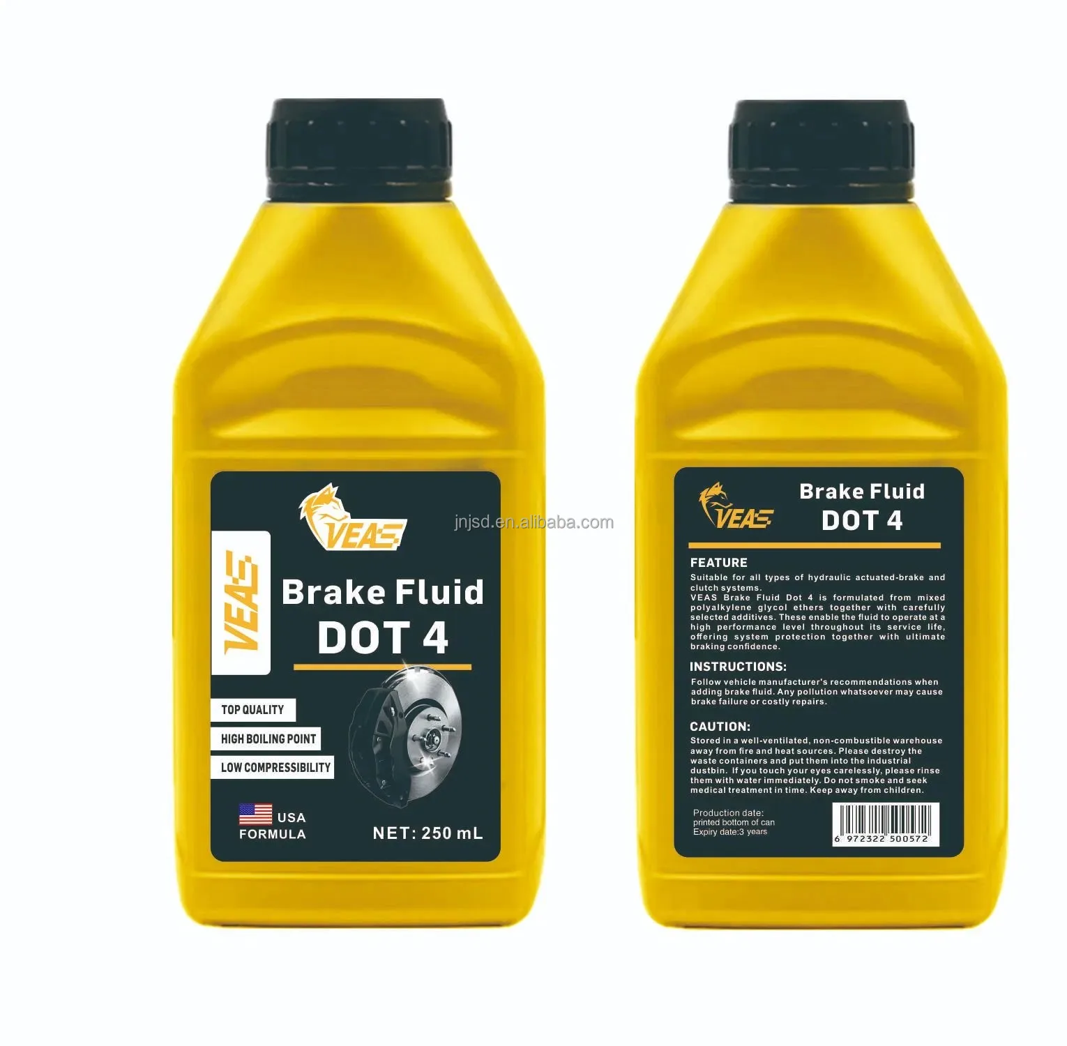 Visbella Synthetic and Hydraulic Bottle DOT5.1 125ml Brake Fluid