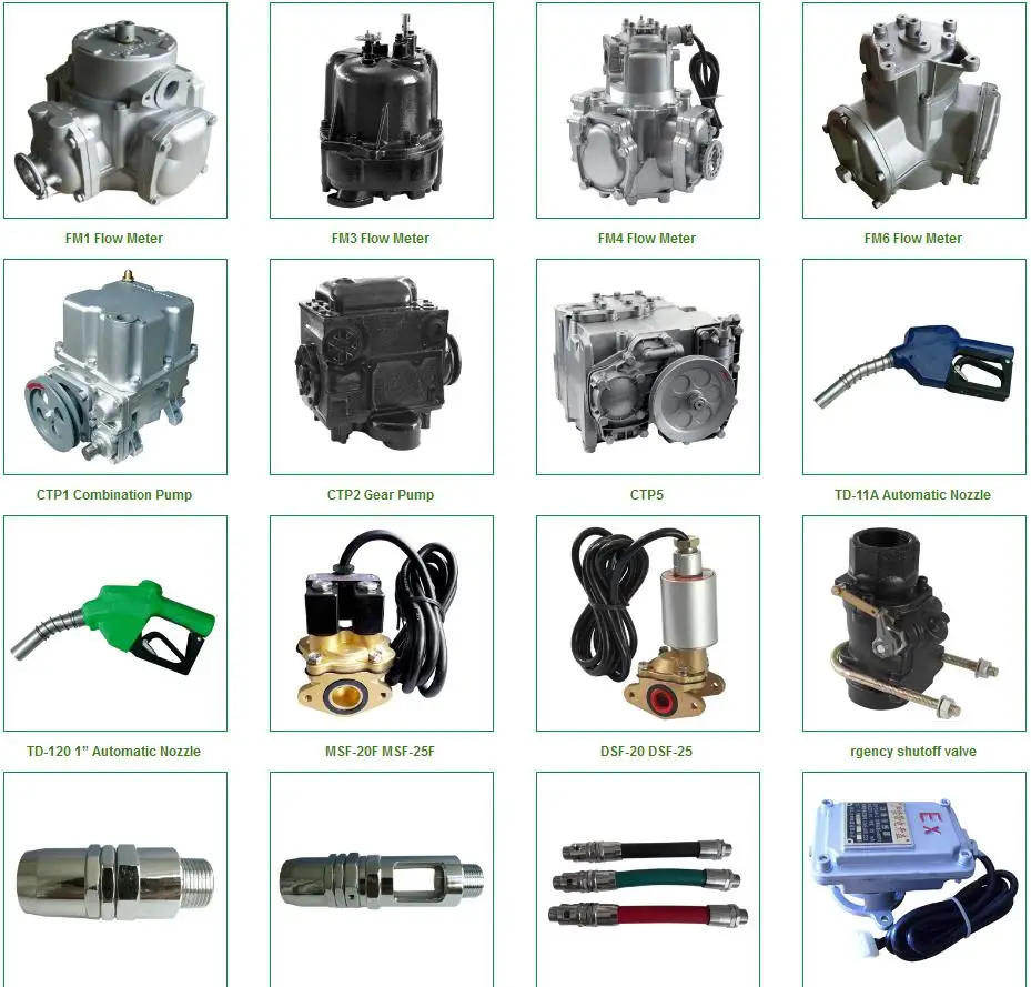Electric Bennet Pump with Nozzle Air Fuel Dispenser Service Equipment for Gas Stations