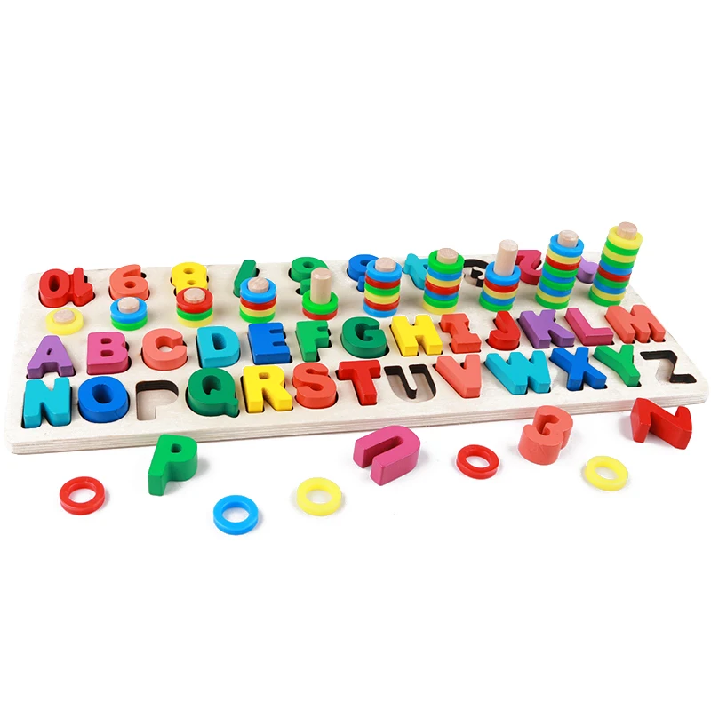 Custom Multi Color Montessori Meter Math Alphabet Stack Math Learning Toys For Children Math Alphabet Toys