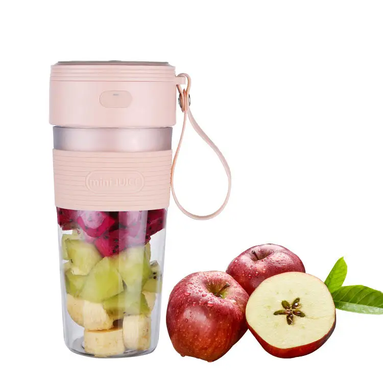 Portable 300ml mini fruit milk juicer Electric USB Rechargeable Ice Smoothie Fruit Blender handheld traveling Juicing Cup