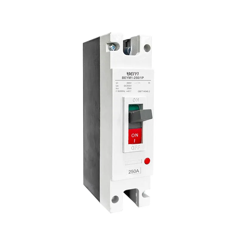 BEYM1-250/SP MCCB DC 1P 250V 550V 1000V 25kA Solar dc 250 amps moulded case circuit breaker mccb