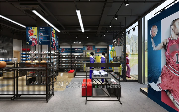 Sport Garment Shop Interior Design Sport Clothing Display Store Design for Sport Clothes