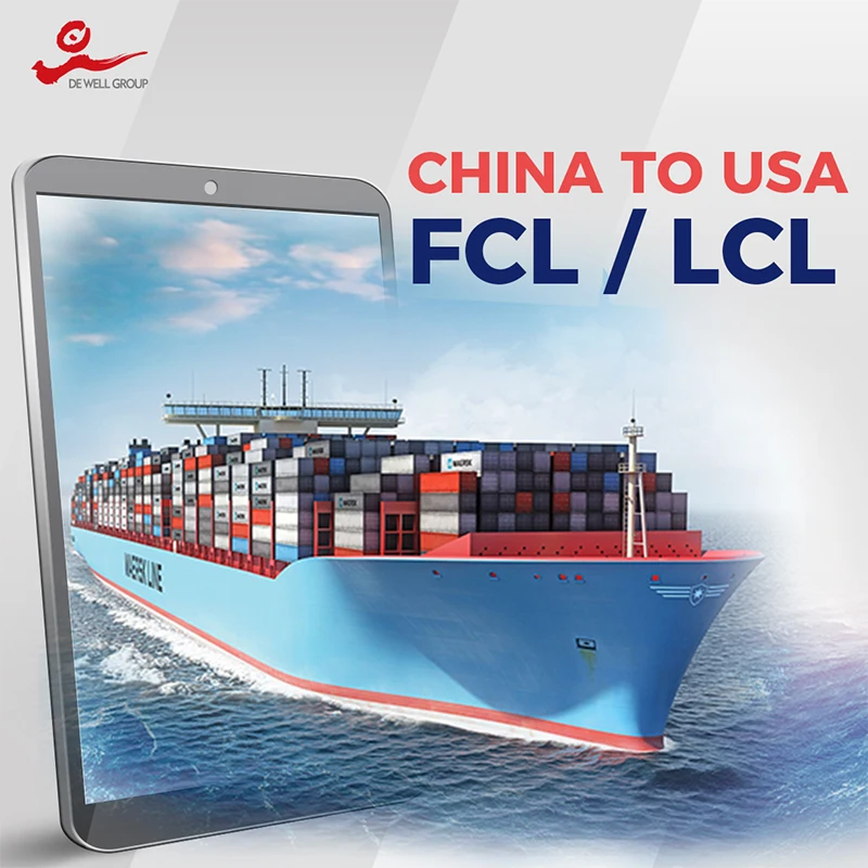 De Well  40HC/GP china shipping Container From Shenzhen SZX, China to Port of New York, USA