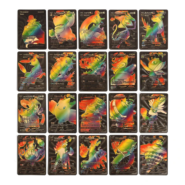 Top Quality 55pcs/box Gold Card Playing Booster for Poke Mon