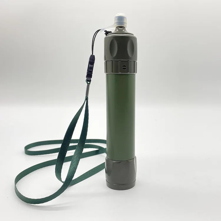 handy portable outdoor water purifier flushable water purification straw for hiking camping survival bottle purifying