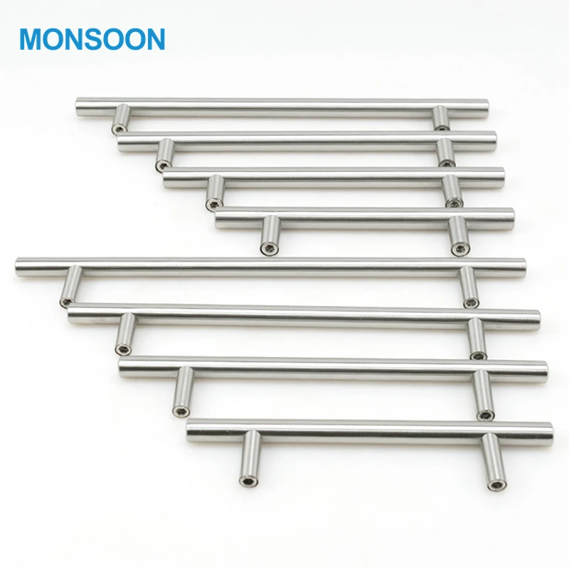 wholesale furniture hardware kitchen cabinet handle T bar handle stainless steel cabinet manijas para muebles Furniture handle