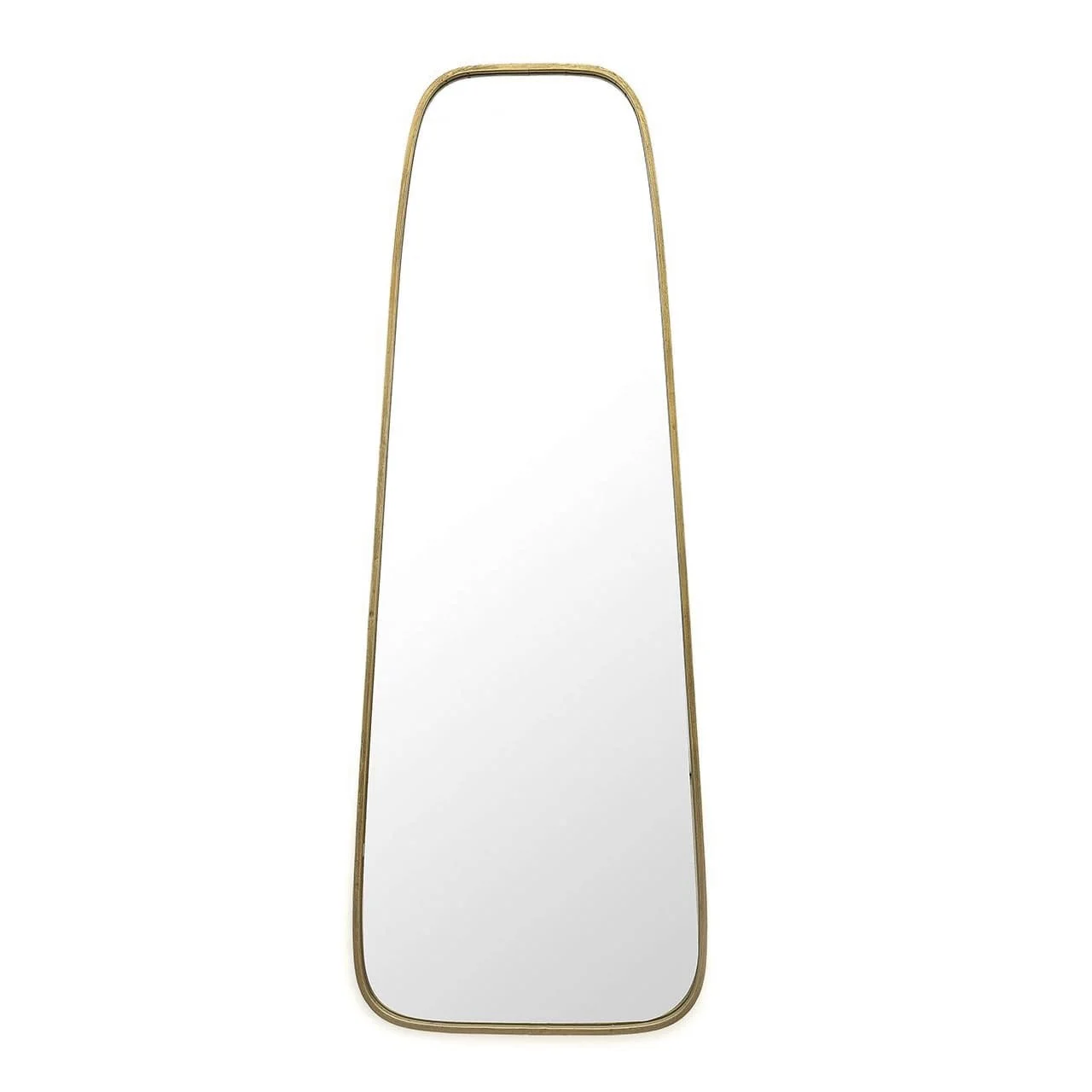 Oval shape vintage metal frame wall / floor standing mirror decorative