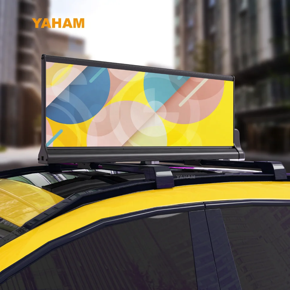 Yaham Taxi Screen Series Latest T6.0 Version P2.5 P2.96 High Definition Double Sided Taxi Car Led Screens Advertising Players