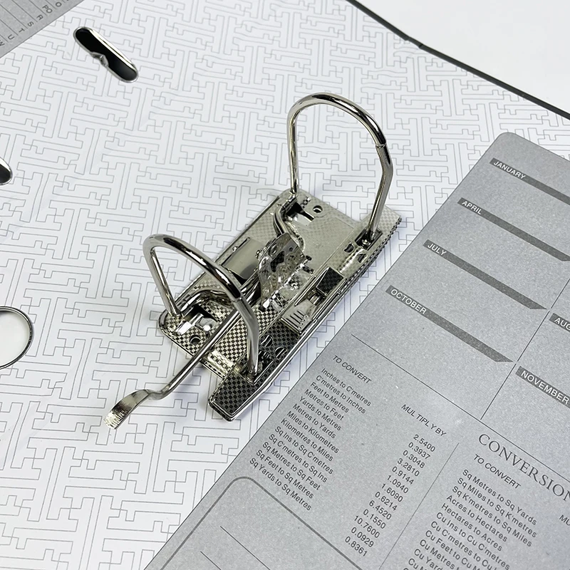 Wholesale 2-inch&3-inch A4/FC cardboard paper 2 hole ring binder glossy marble lever arch file folder