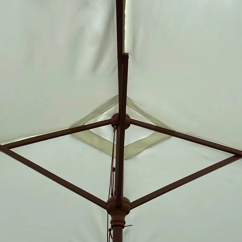 small square wooden garden parasol sun beach umbrella sunshade canopy outdoor parasol for backyard