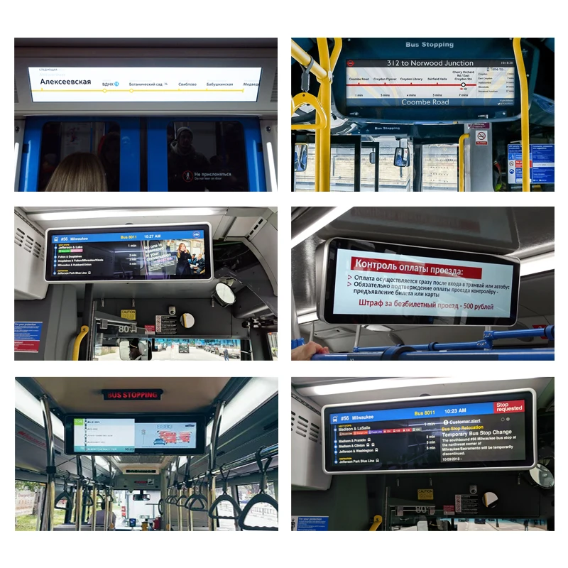 Subway train station traffic guidance LED sign vehicle information guidance screen embedded matrix variable SMD LED display