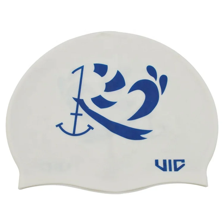 Swim caps racing of college logo swim caps paint for silicone swimming cap