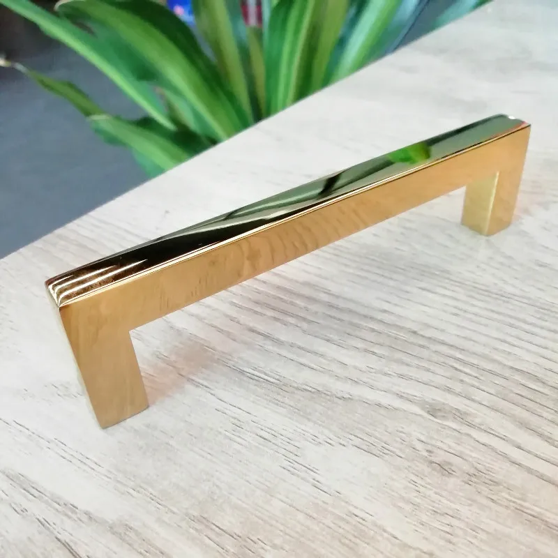 Mirror Golden Stainless Steel Interior Shower Kitchen Glass Door Handle