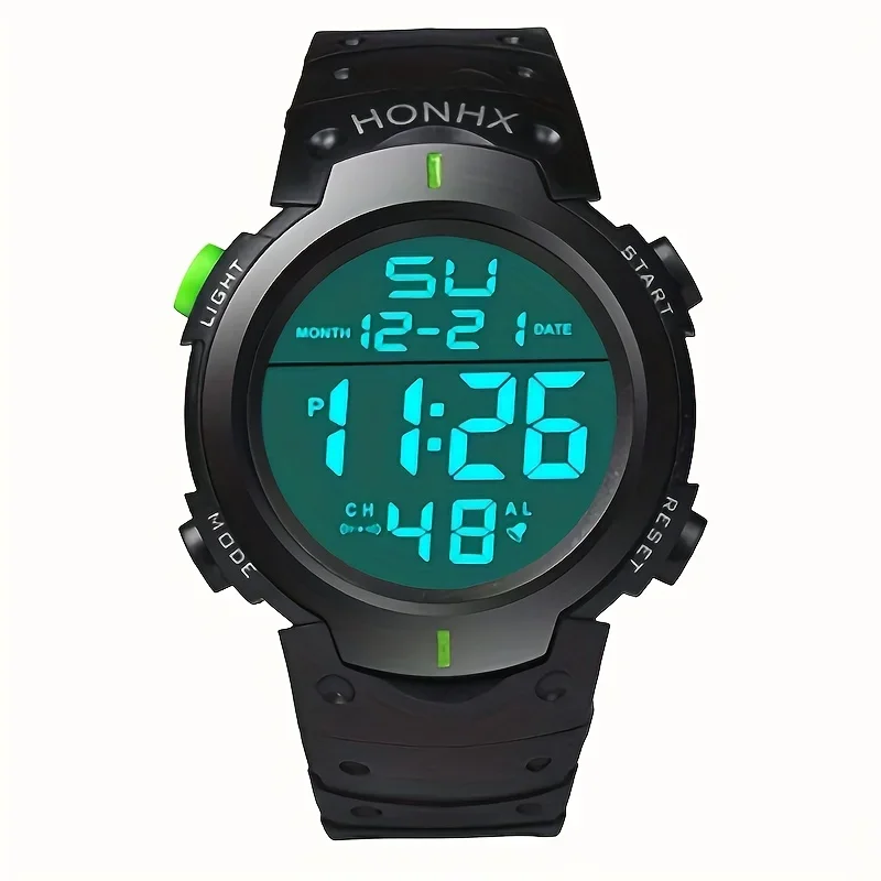 Stylish Round-Faced Digital Sports Watch for Students: Perfect Gift, Accurate & Comfortable