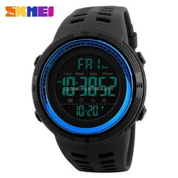 Original Waterproof Outdoor Sports Electronic Watches Fashion Students Watch Outdoor Stopwatch Digital Watch For Men Skmei 1251
