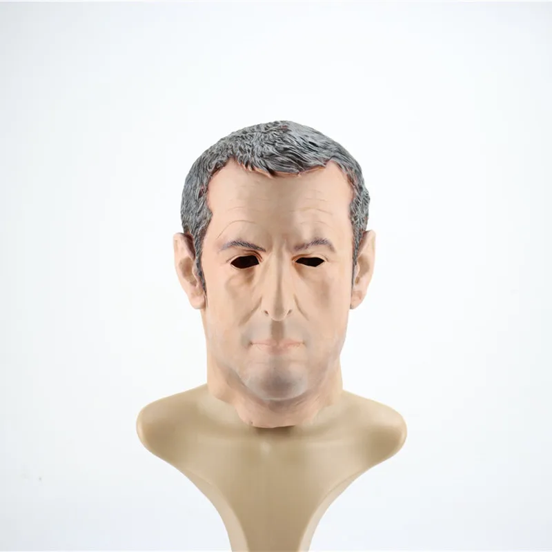 Wholesale Factory Supply Costume Party French President macron Full Head  Latex Halloween Mask