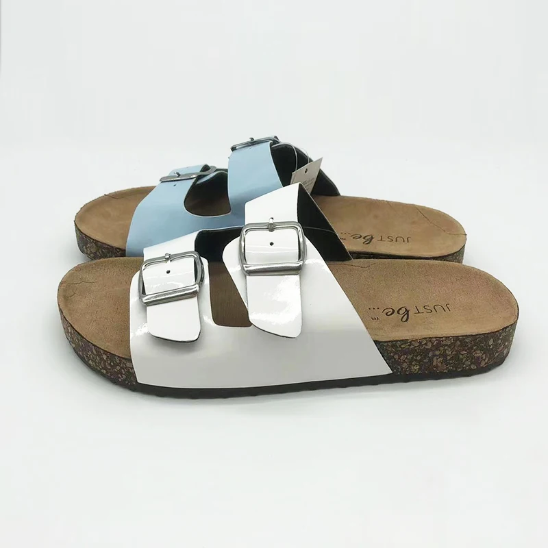 Latest Design Casual beach cork sole shoes women slide chappal slippers