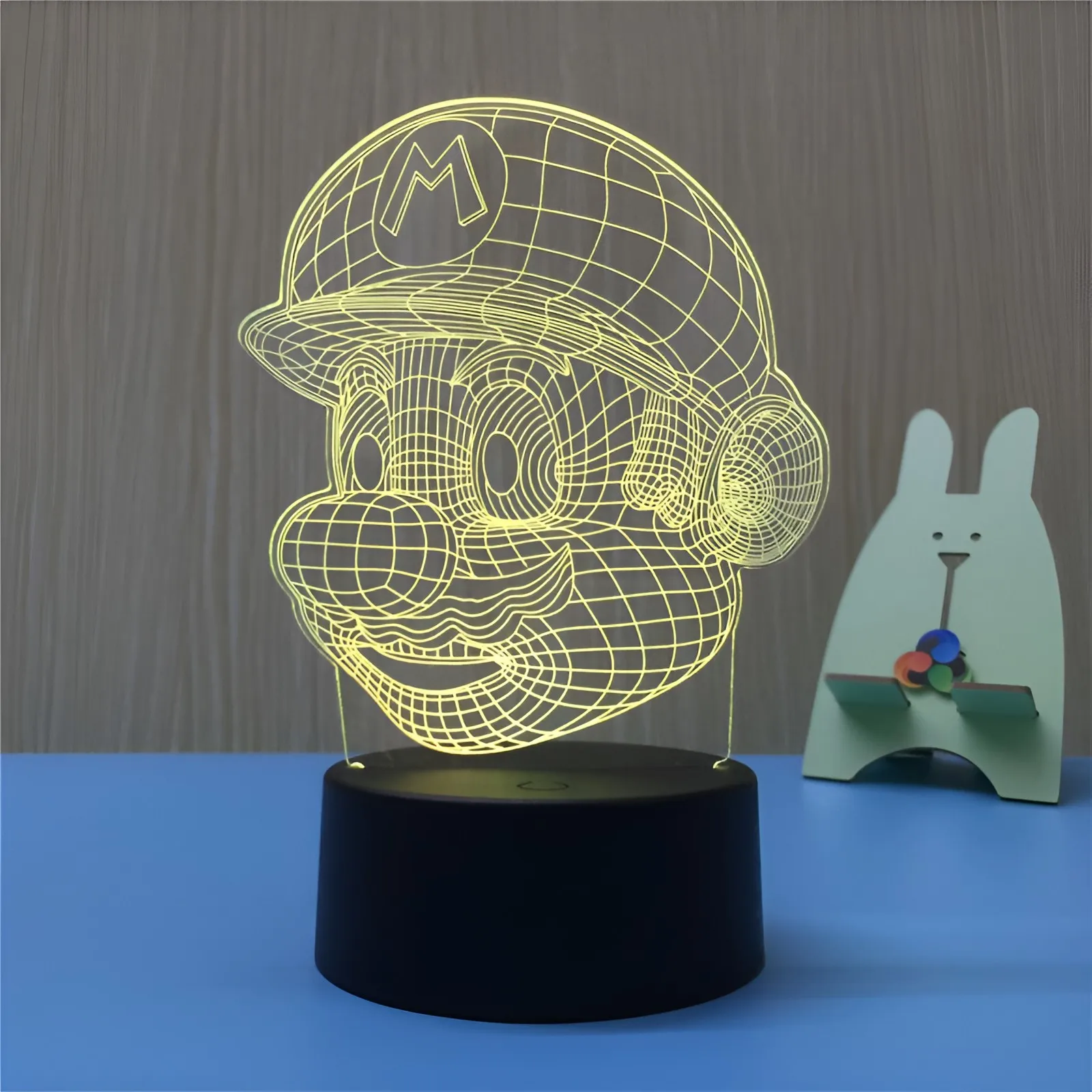 Пульт дистанционного управления 3D иллюзия цветной акриловый светодиодный детский ночник