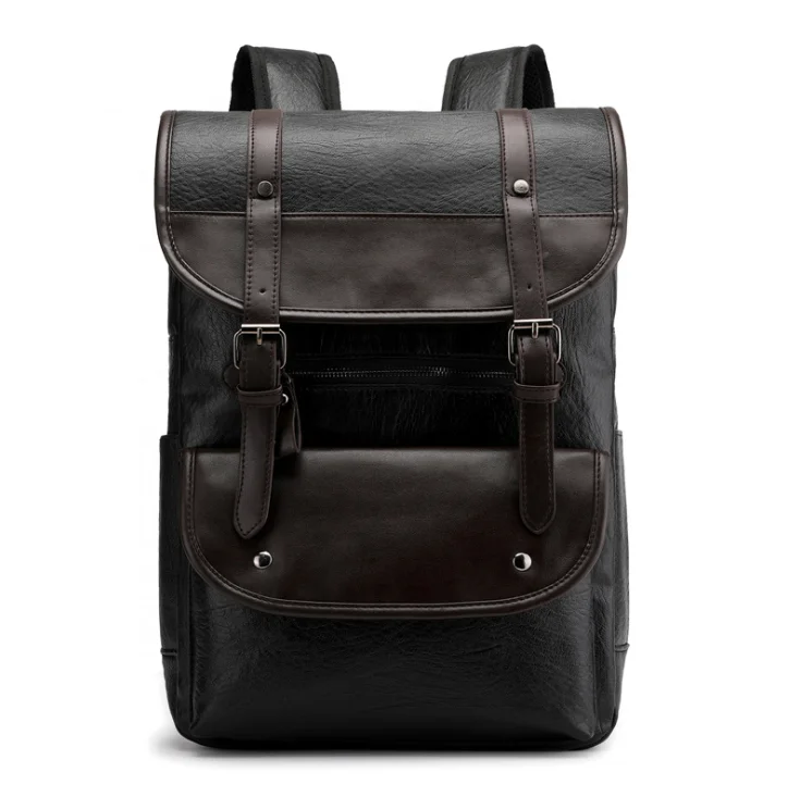 Factory New Design Fashion Mochilas Pu Men Backpack Business Backpack Laptop