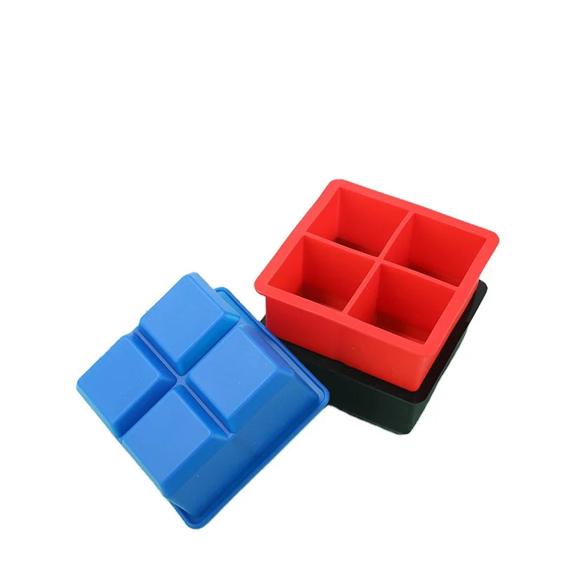 Wholesale 4 cavity Ice cube mould home made ice cube tray ice tray (1600213938566)