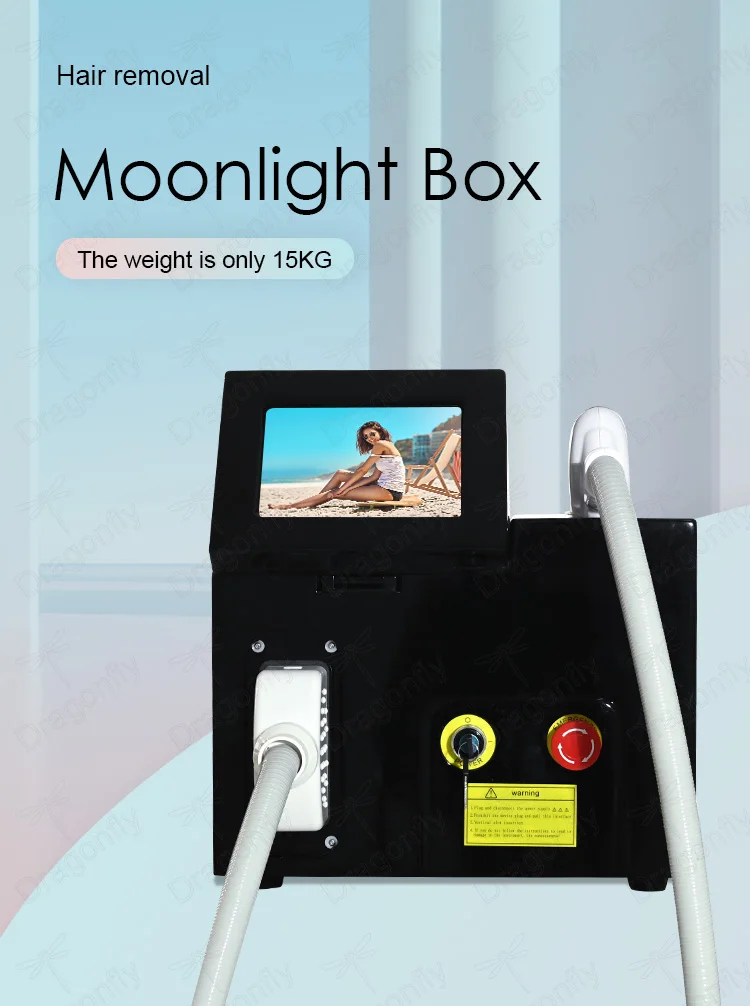 Portable laser hair removal  808nm diode laser hair removal machine aesthetic medicine 4 wavelength titanium 755 808 1064 nm