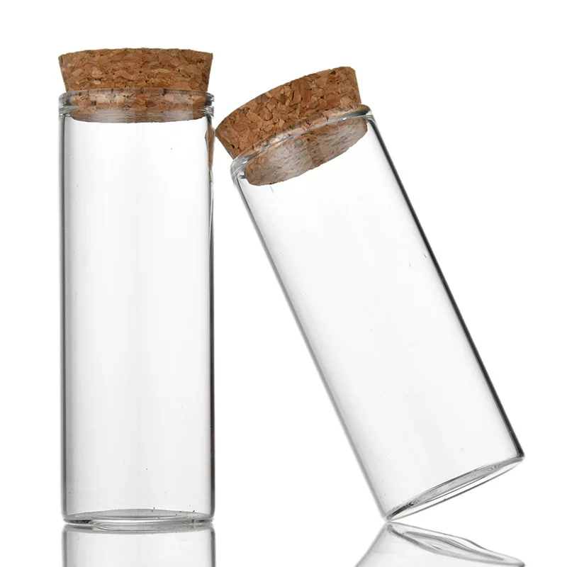 37mm Straight mouth cork glass bottle rose sub-bottling flat mouth test tube bottle agarwood bottle