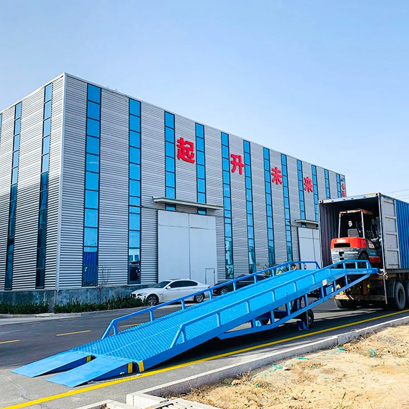 Qiyun Kinglift CE ISO 6t-12t Forklift Container/ Logistics/Factory Unloading Used Mobile Loading Yard Ramp for Sale