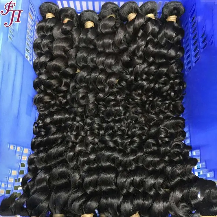 FH Wholesale Hair Vendors Virgin Bundles In Bulk Raw Mink Brazilian 9A 10A Human Hair Bundles