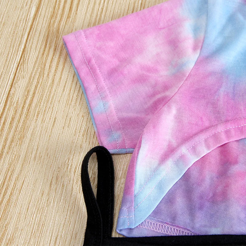 Kid Clothing Baby Girl Dress Black Sheath Korean Style Design Summer Dress set