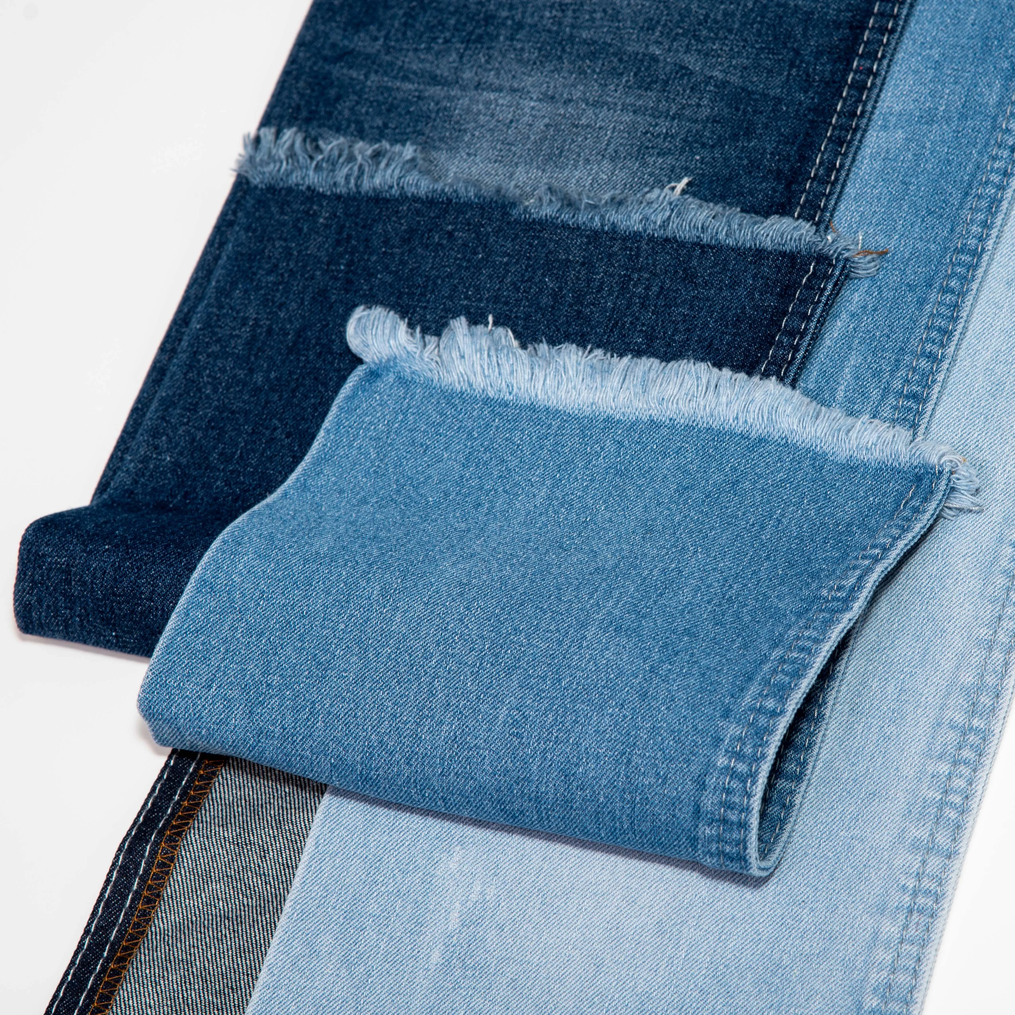 Hot Sale Denim Fabric Cotton Polyester Non-Stretch Soft Denim Fabric