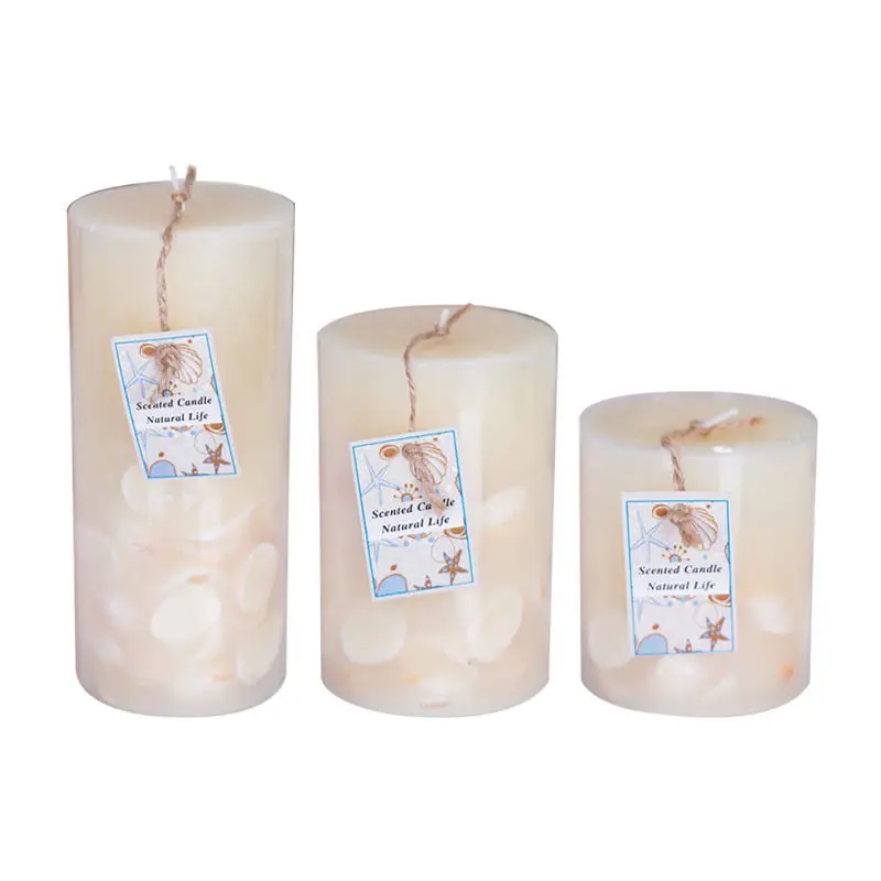 Factory Direct Sales Paraffin Citta Scented Candle Luxury Pillar Beeswax Pillar Candle